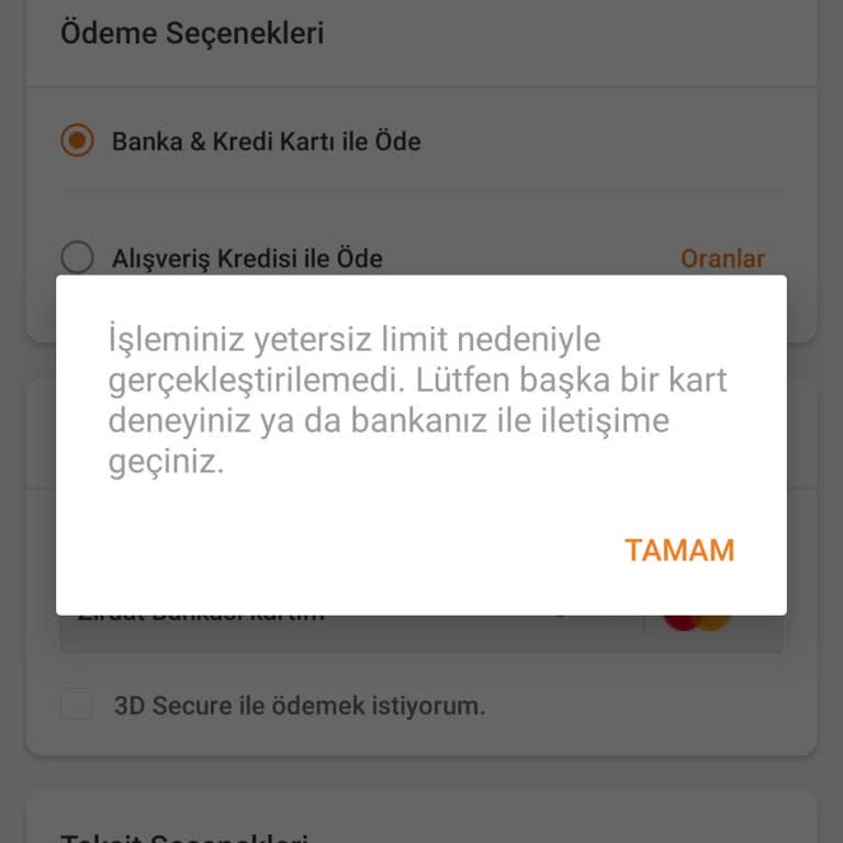 Trendyol Geçersiz İşlem Hatası ve Çözümü